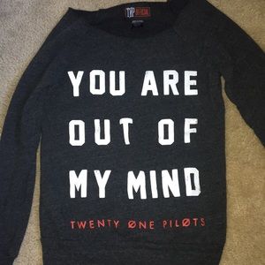 twenty øne pilots tour sweatshirt -size small NWOT